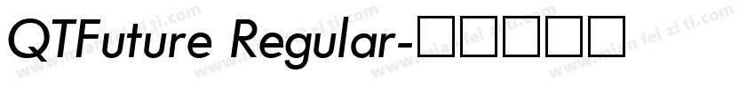 QTFuture Regular字体转换